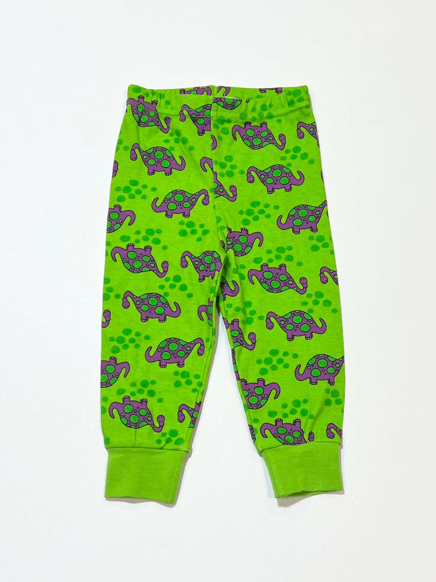 Green dinosaur pants - Size 0