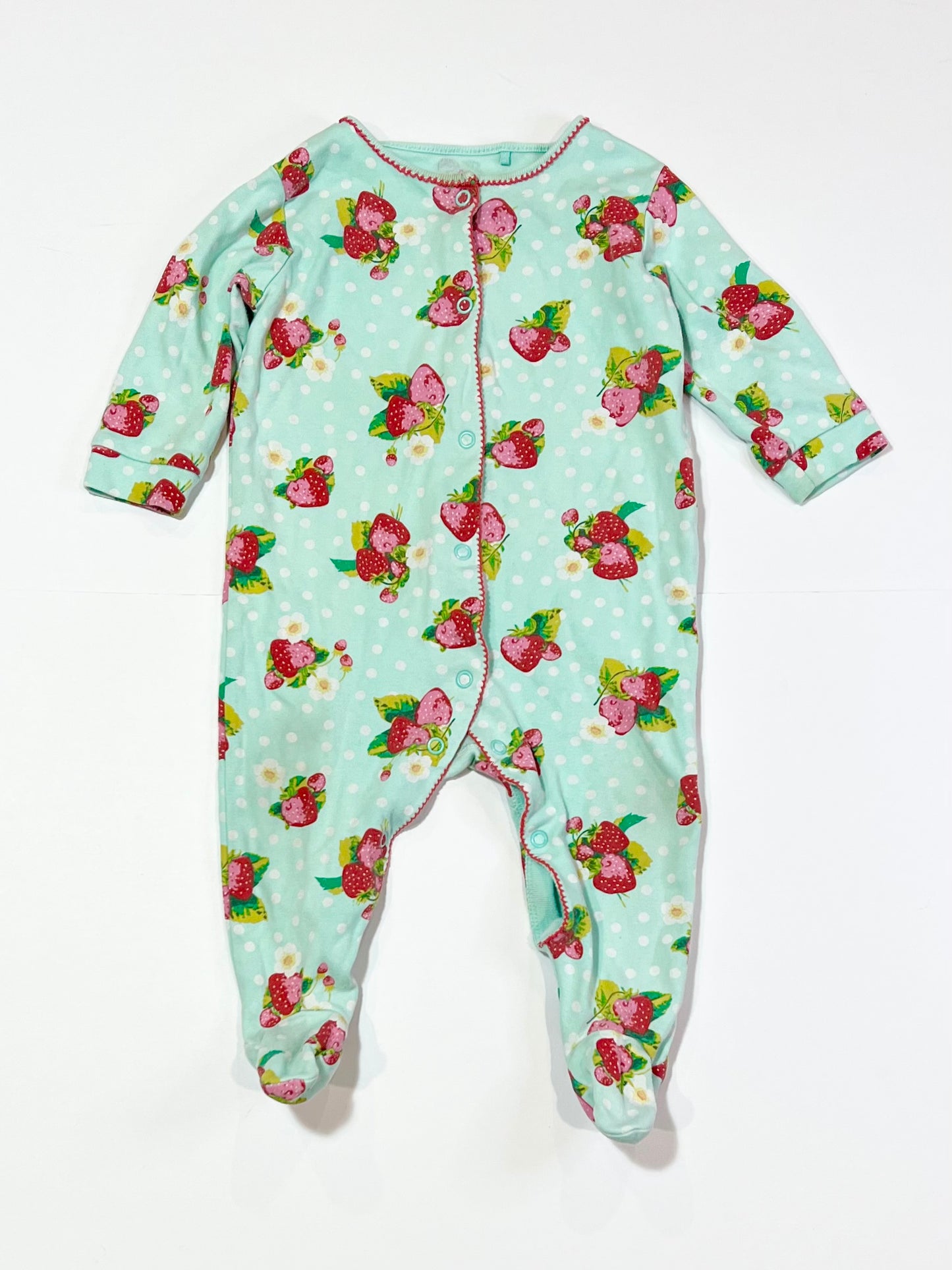 Strawberries onesie - Size 6-9 months