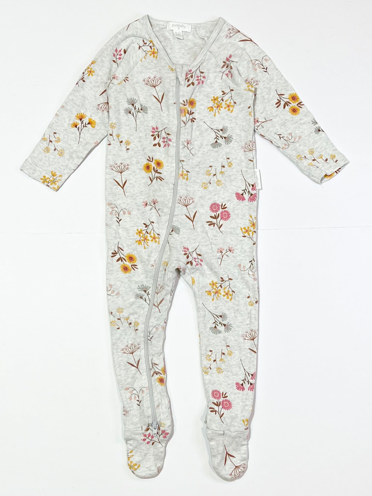 Floral zip onesie - Size 0