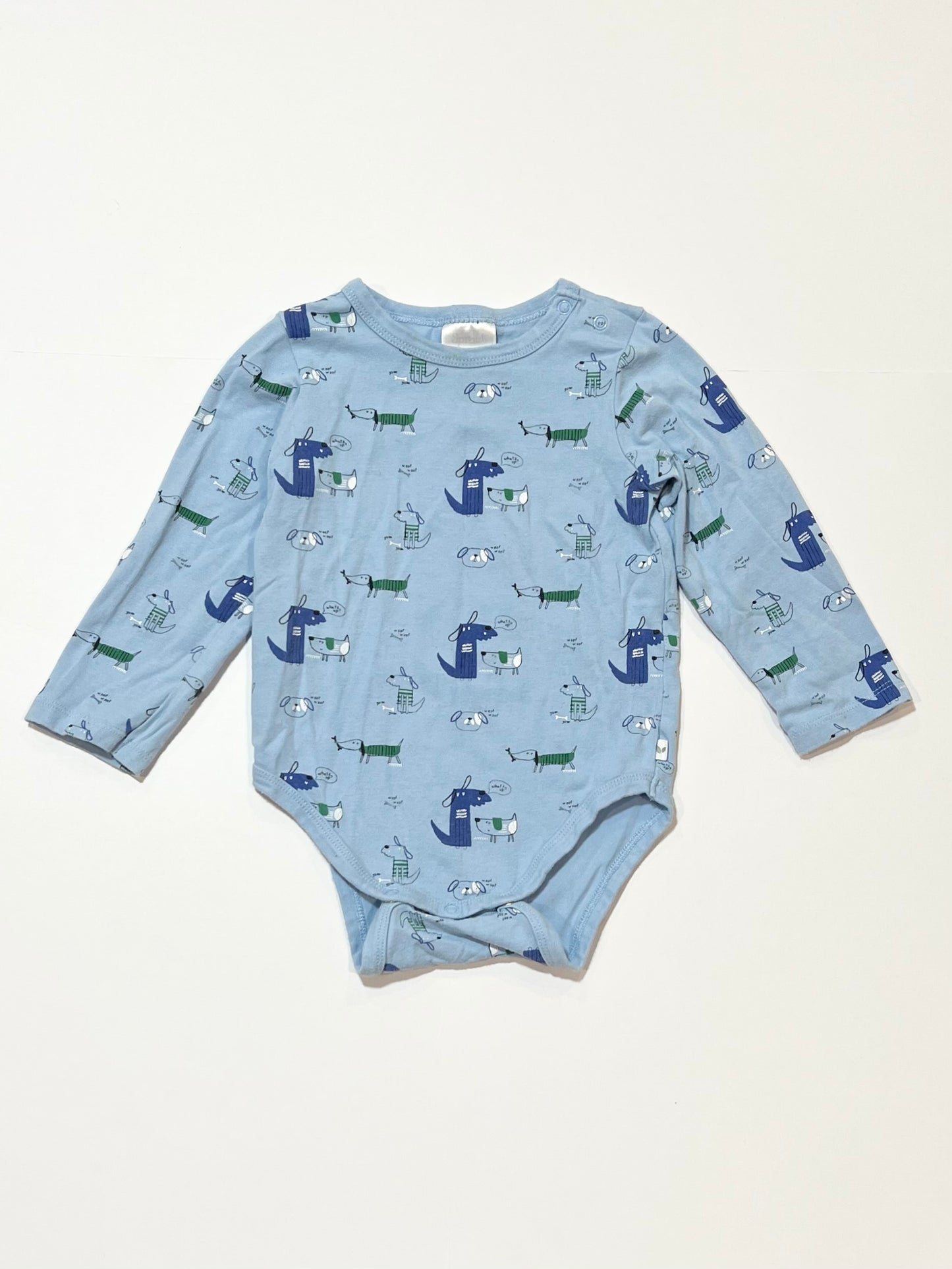 Blue dog bodysuit - Size 0