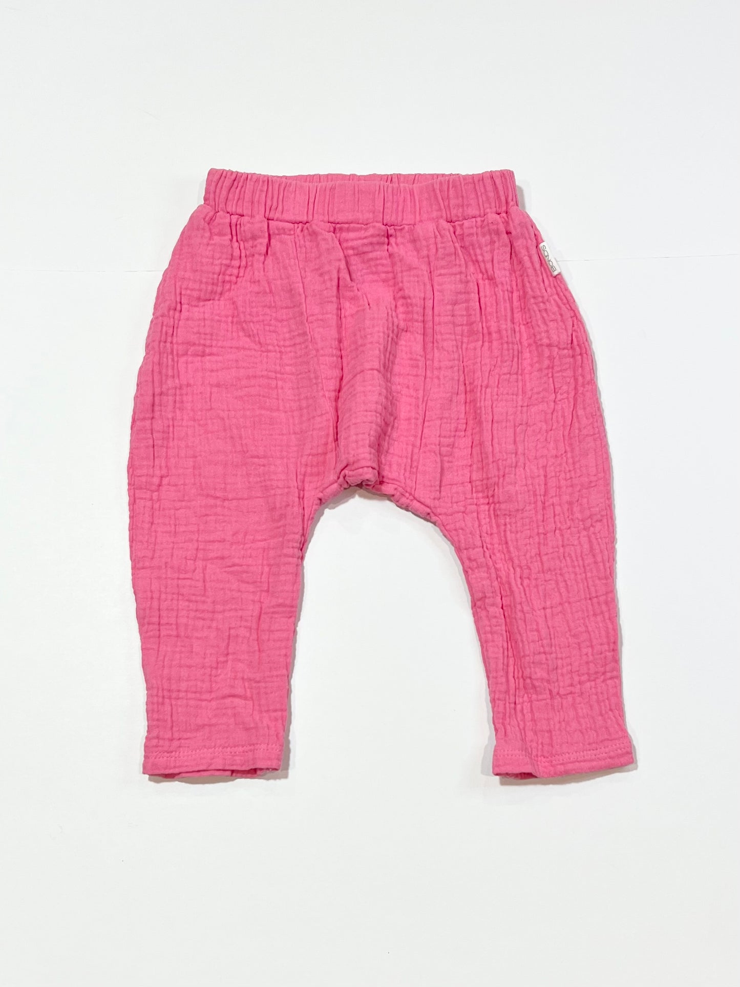 Pink cheesecloth pants - Size 0