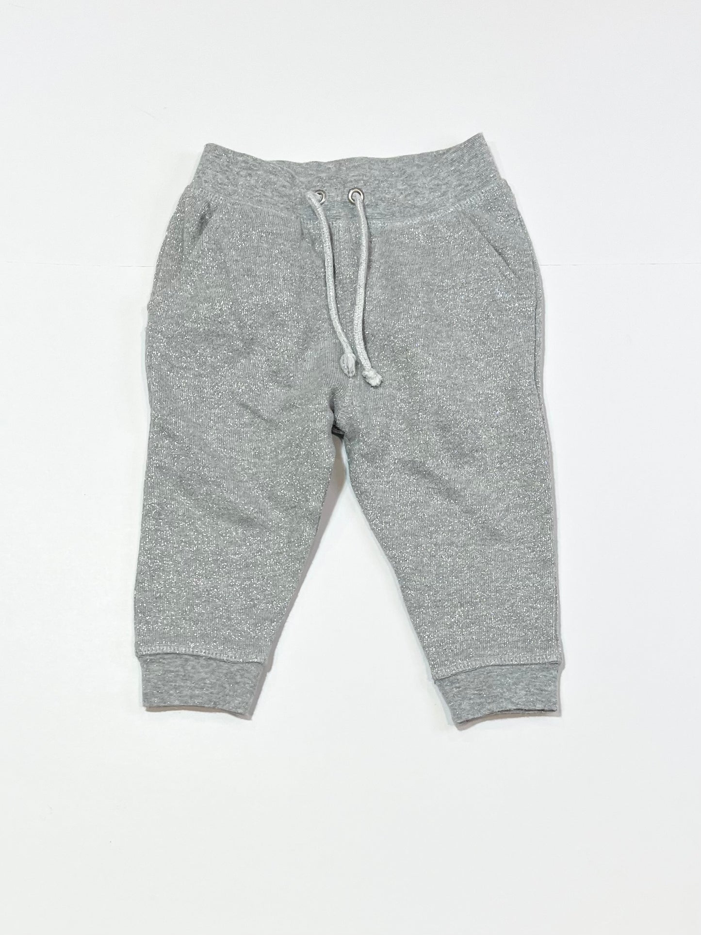 Silver sparkle trackies - Size 0
