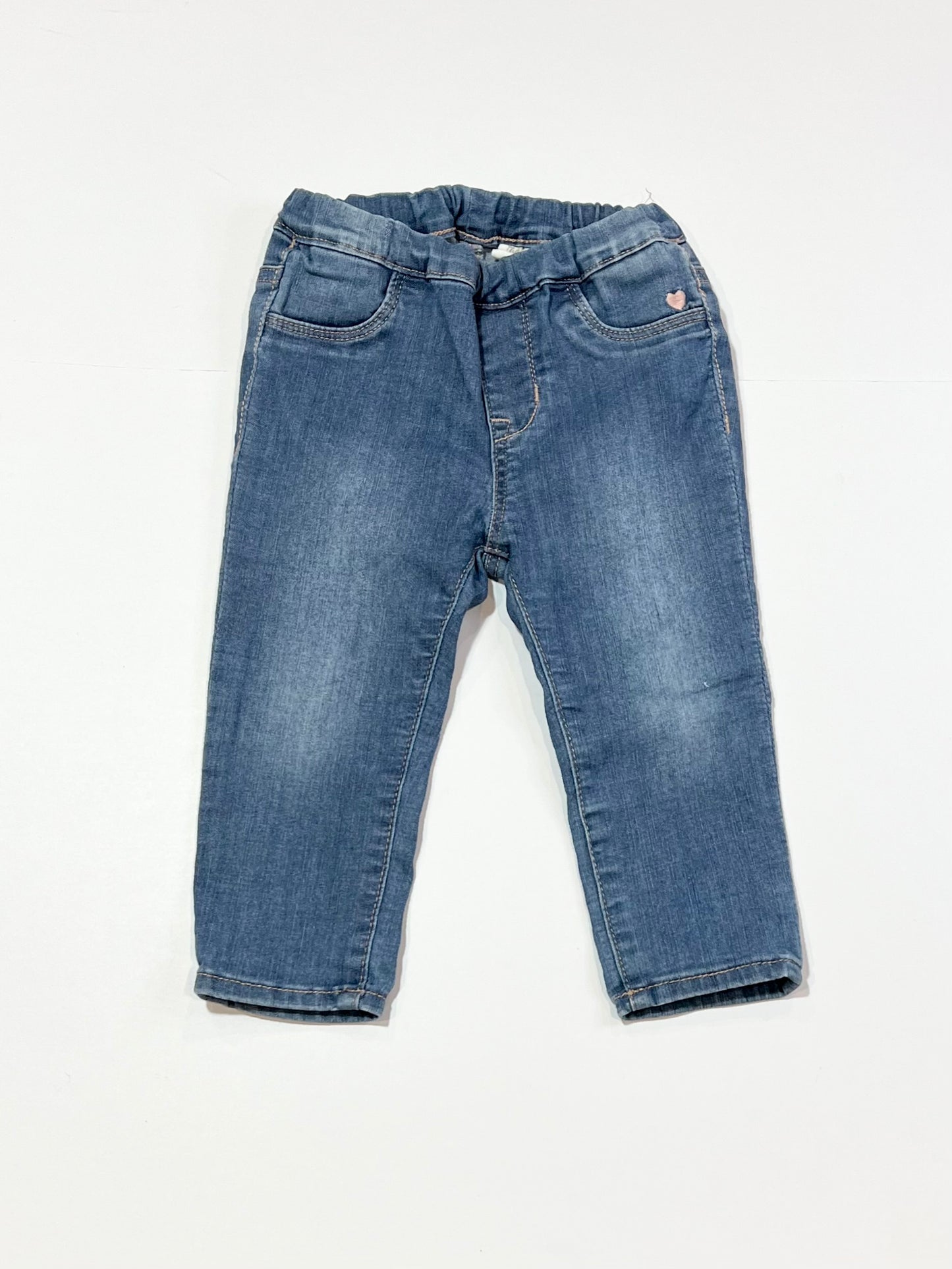 Denim jeggings - Size 9-12 months