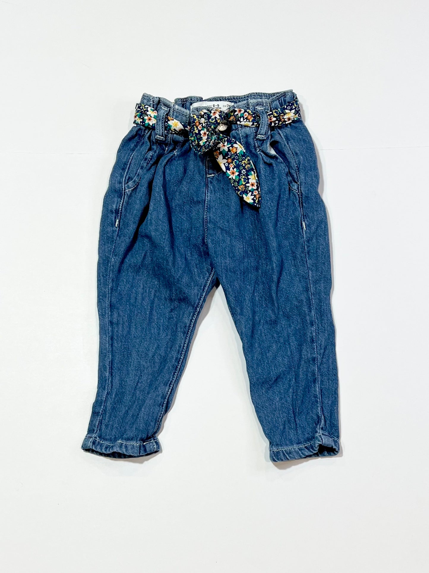 Soft denim pants - Size 6-9 months