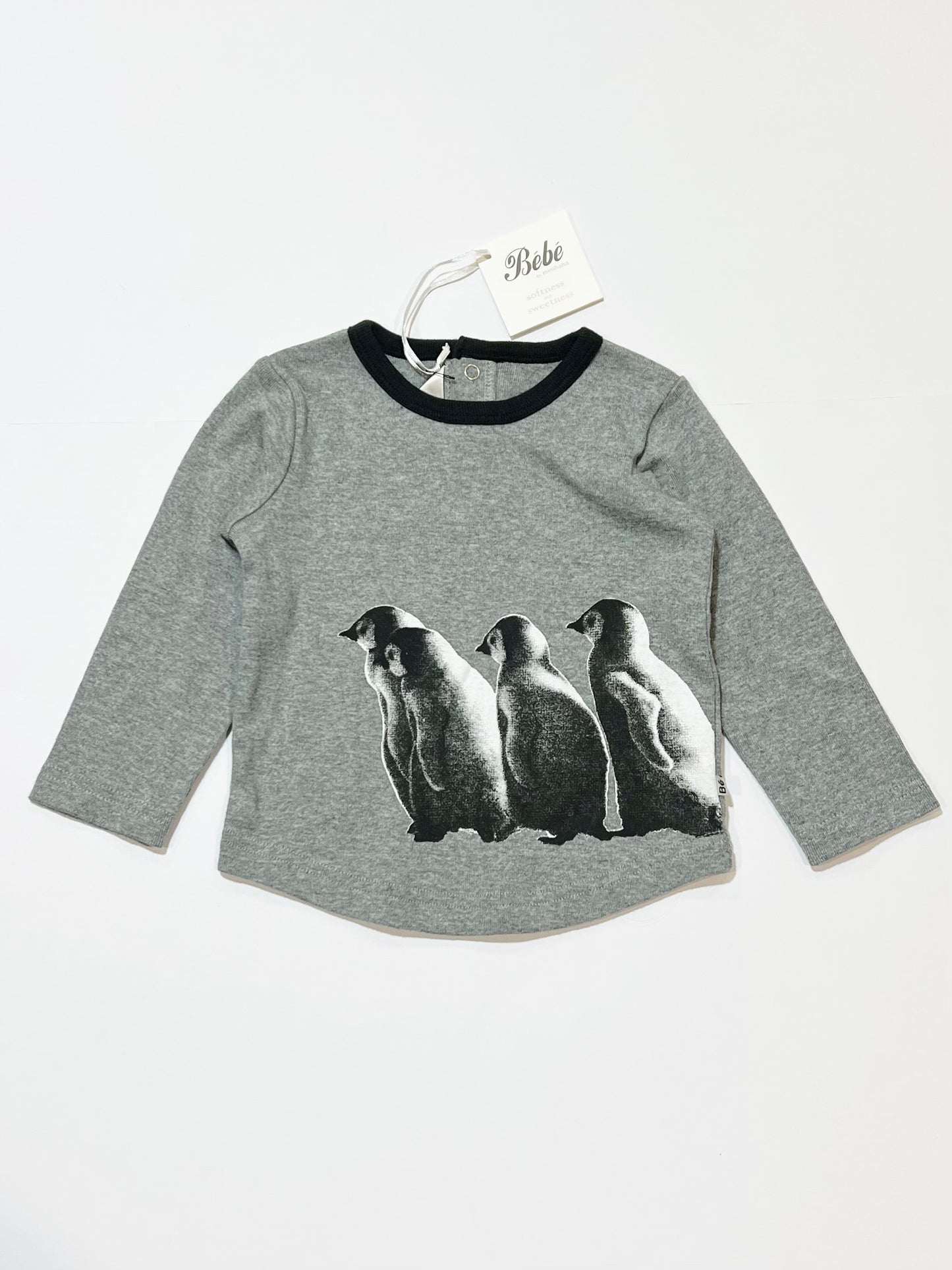 Grey penguin top brand new - Size 9-12 months
