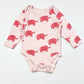 Pink elephants bodysuit - Size 6-9 months