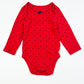 Red spot bodysuit - Size 9-12 months