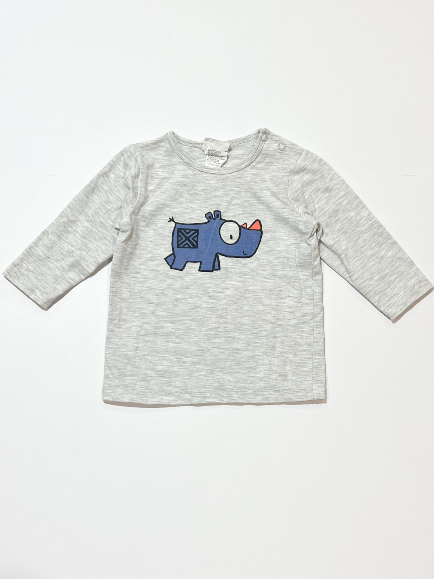 Grey rhino top - Size 0