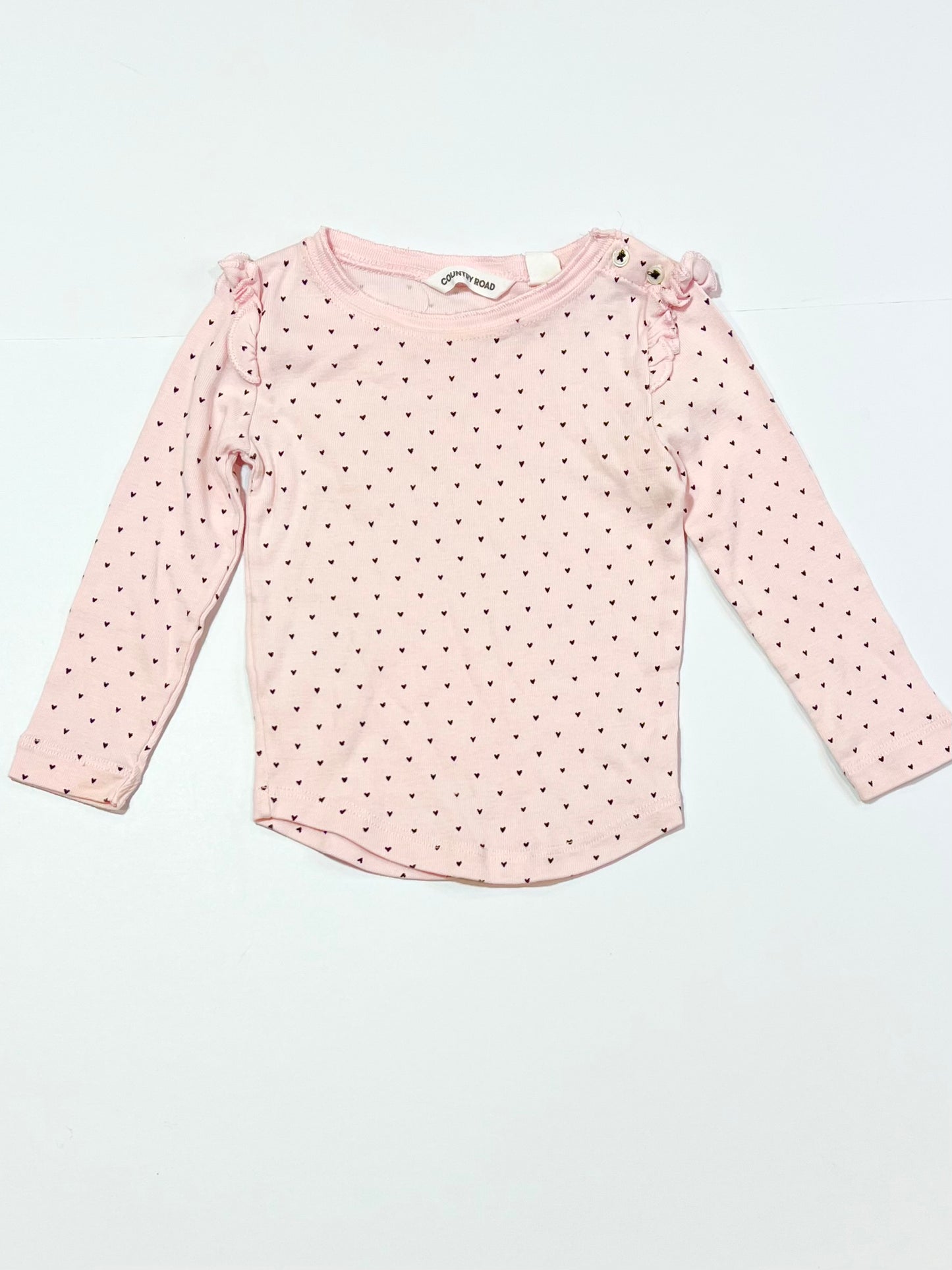 Pink hearts top - Size 0