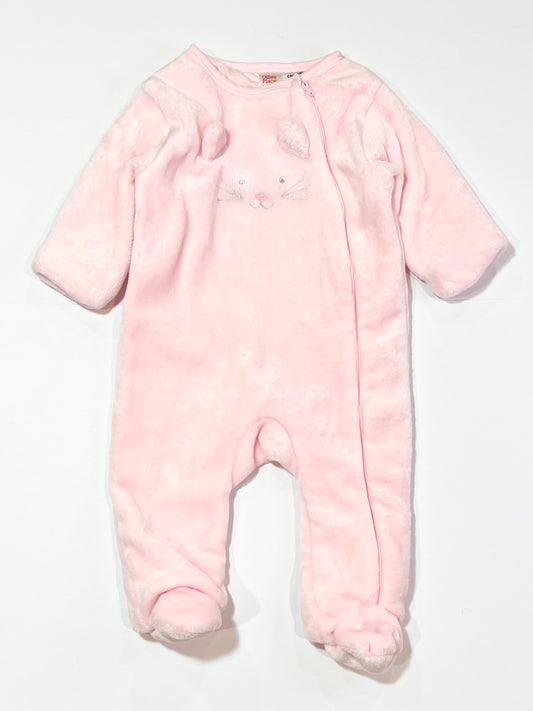 Pink fleece coverall - Size 0