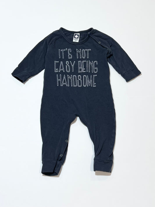 Navy handsome onesie - Size 00