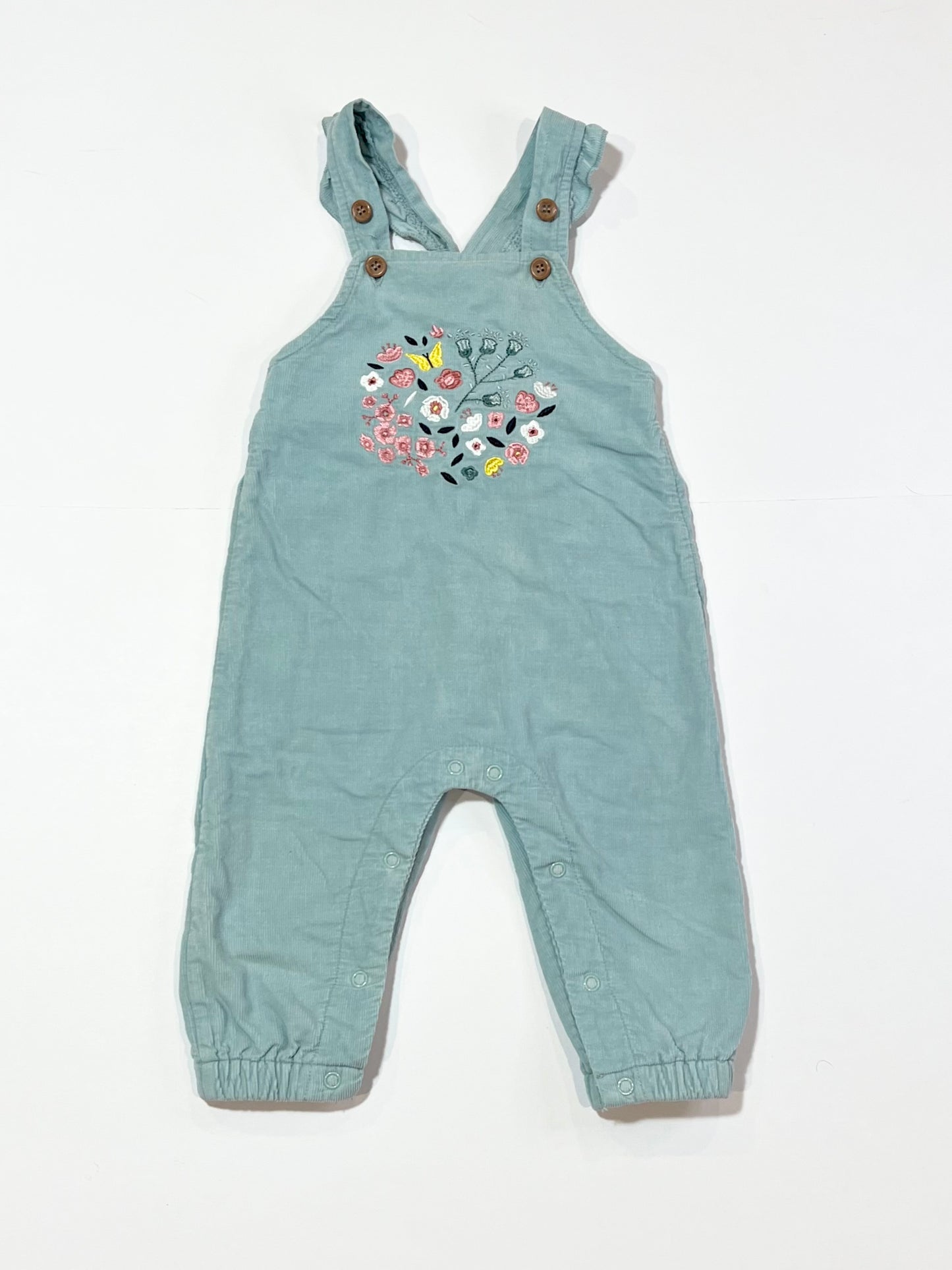 Embroidered corduroy overalls - Size 0