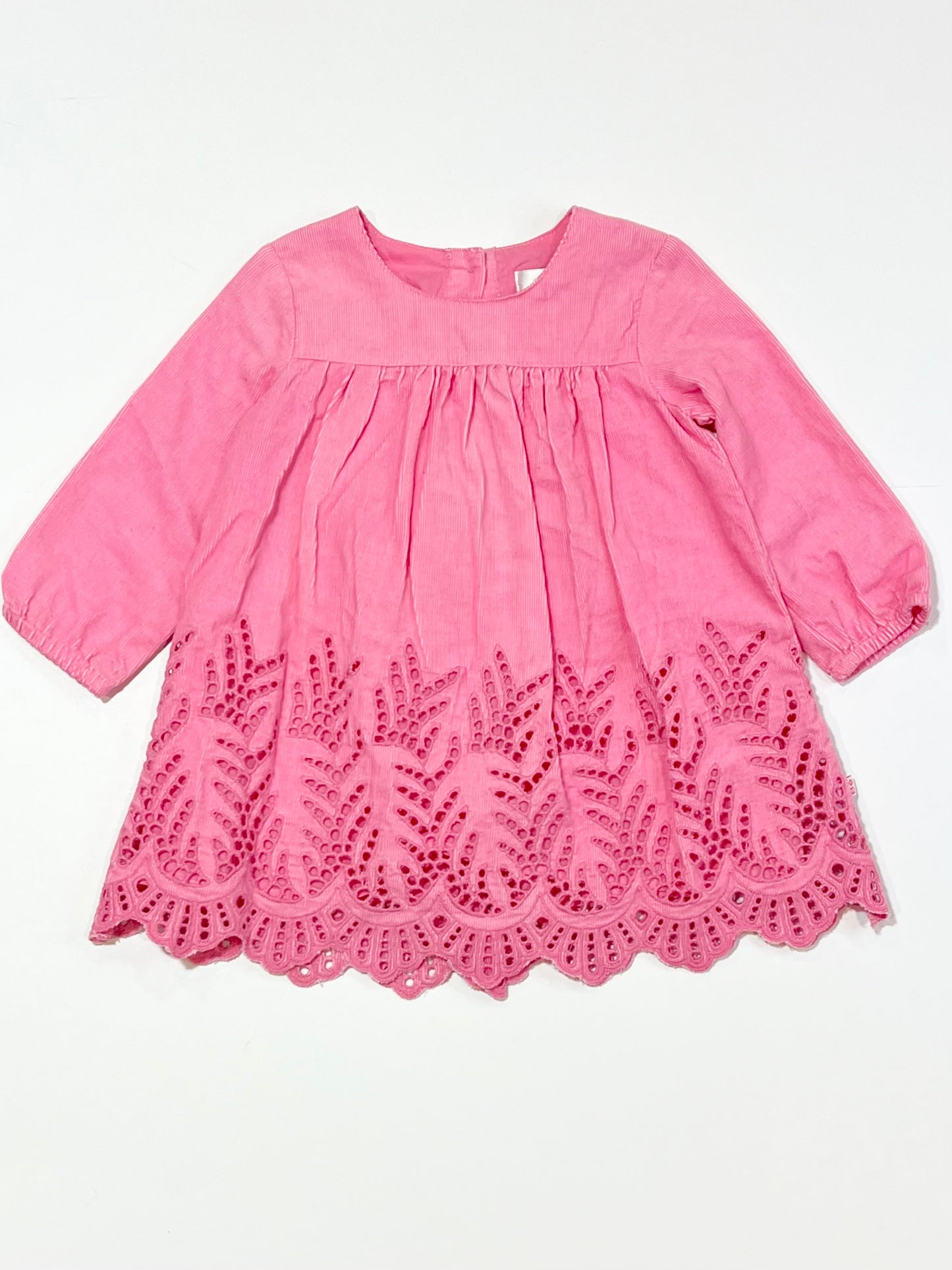 Pink corduroy dress - Size 6-9 months