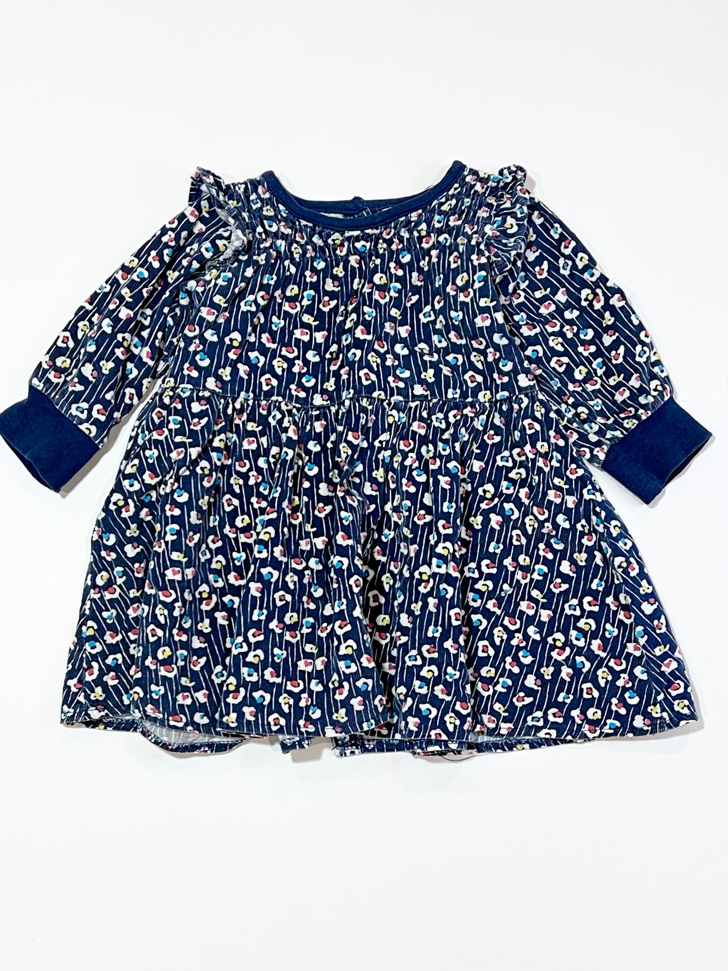 Floral corduroy dress - Size 6-9 months