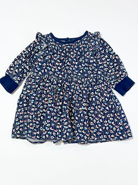 Floral corduroy dress - Size 6-9 months