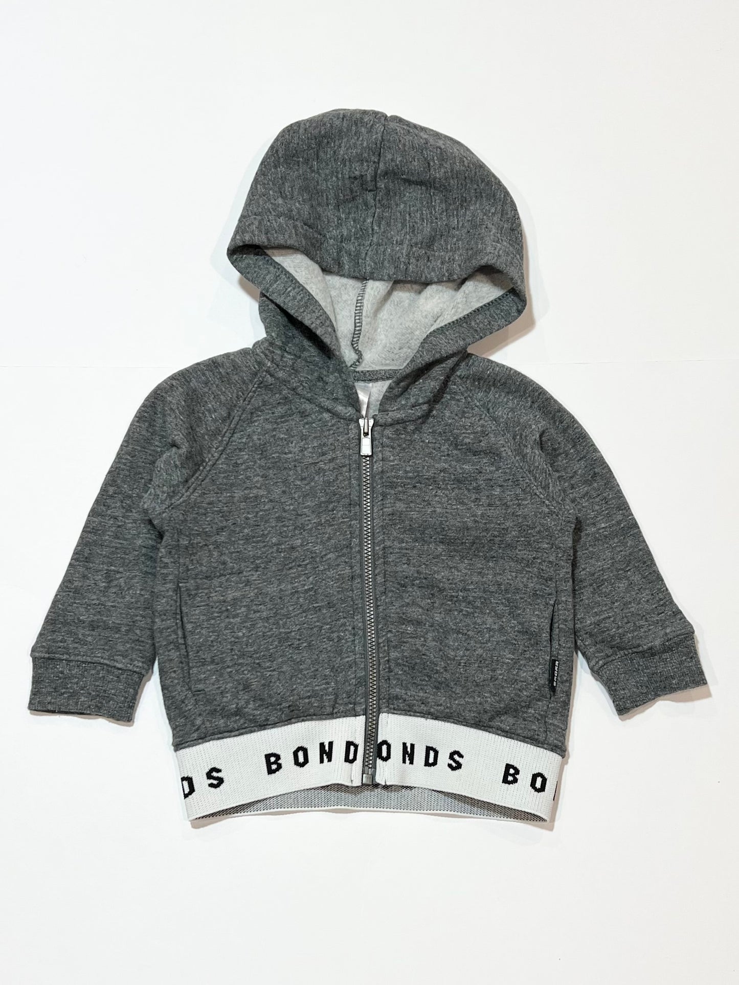 Grey zip hoodie - Size 0