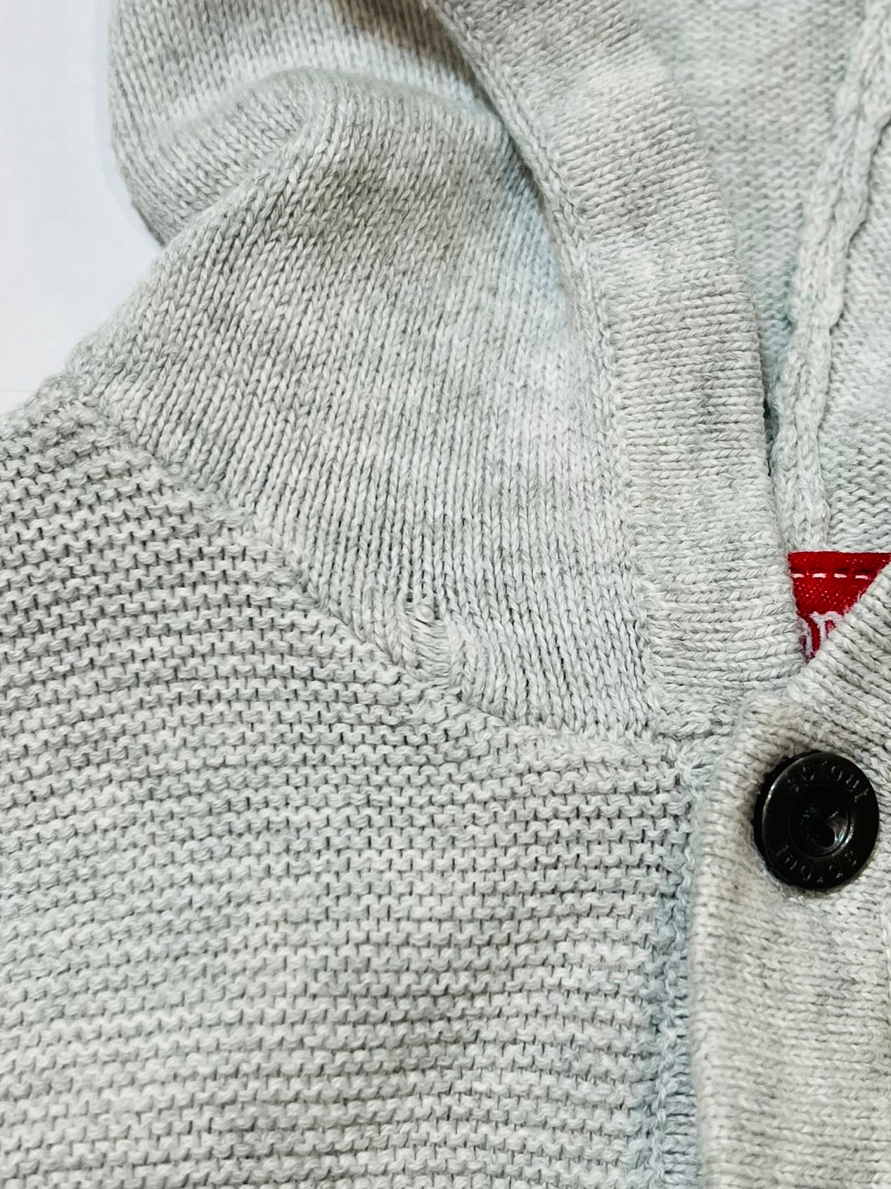 Hooded knit jacket - Size 0