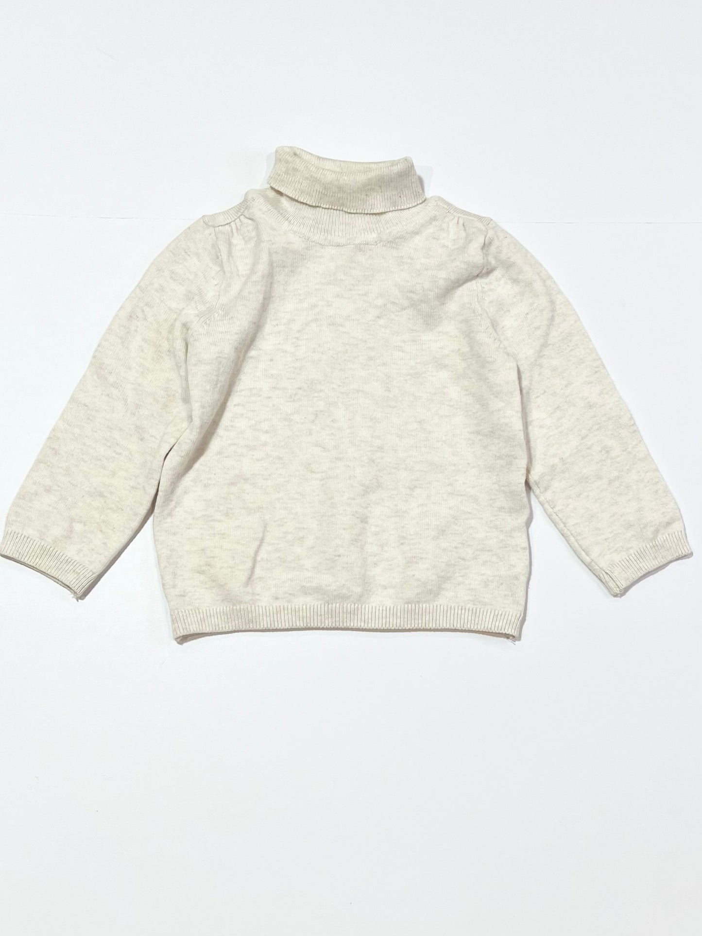 Light grey skivvy - Size 6-9 months