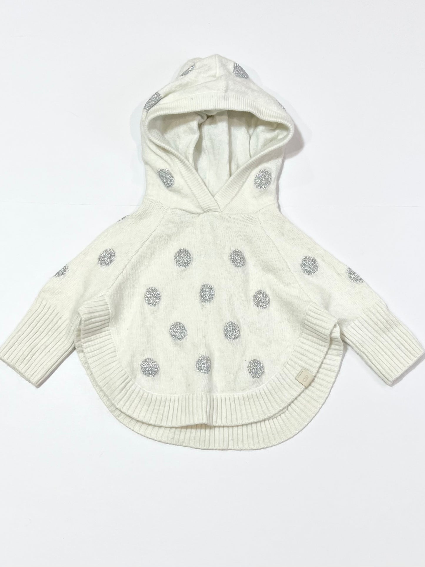 White spot poncho - Size 00