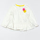 White jersey jacket - Size 9-12 months