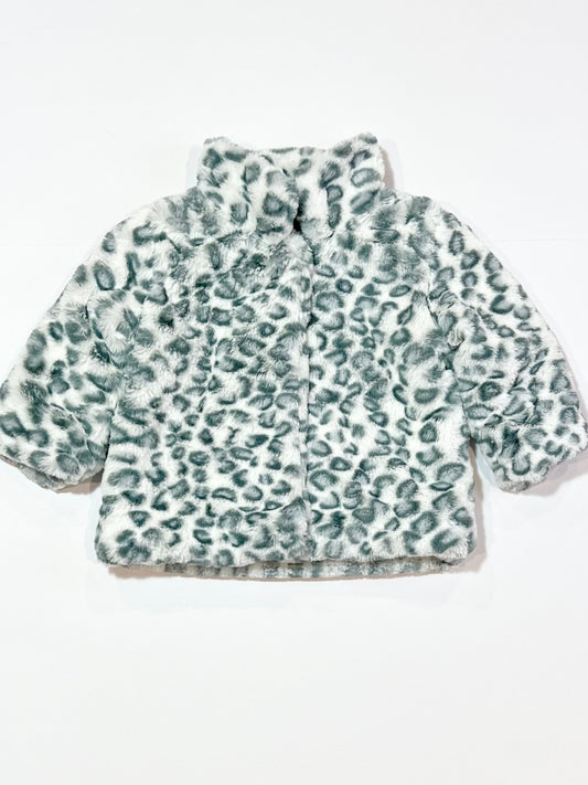 Fleece animal print jacket - Size 0