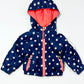 Navy spot spray jacket - Size 0