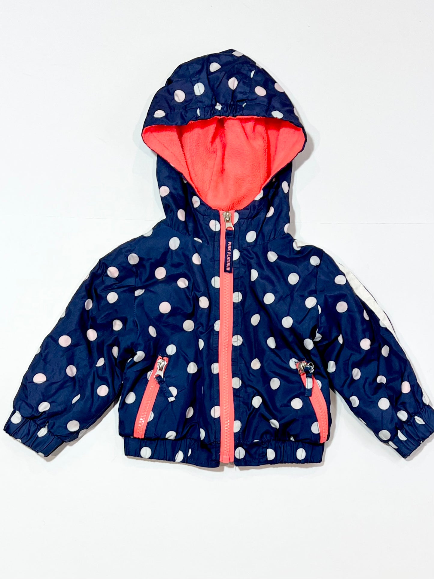 Navy spot spray jacket - Size 0