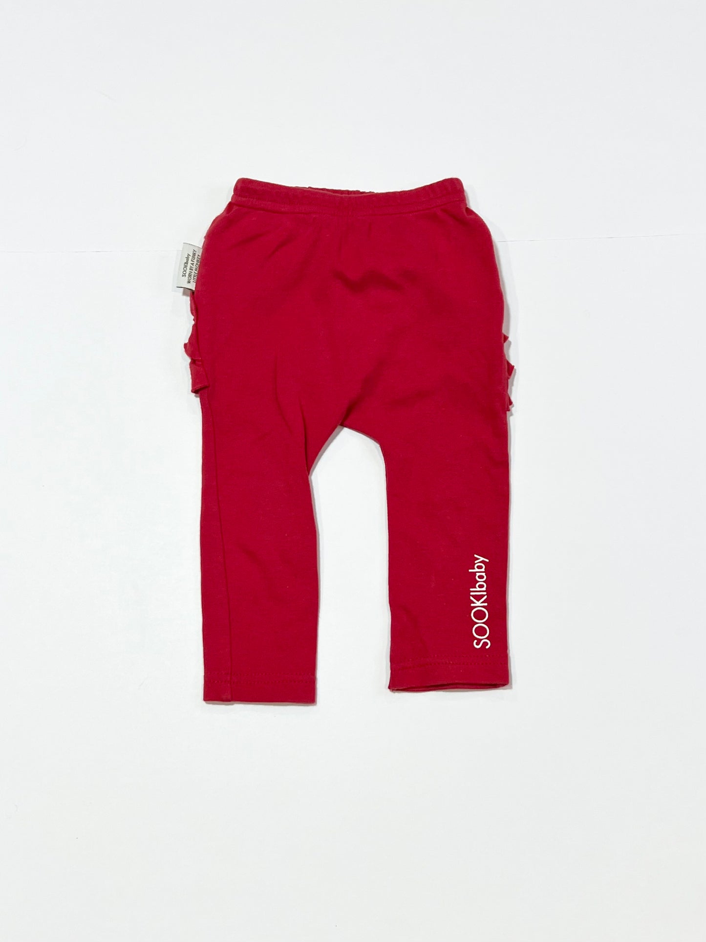 Red ruffle pants - Size 00