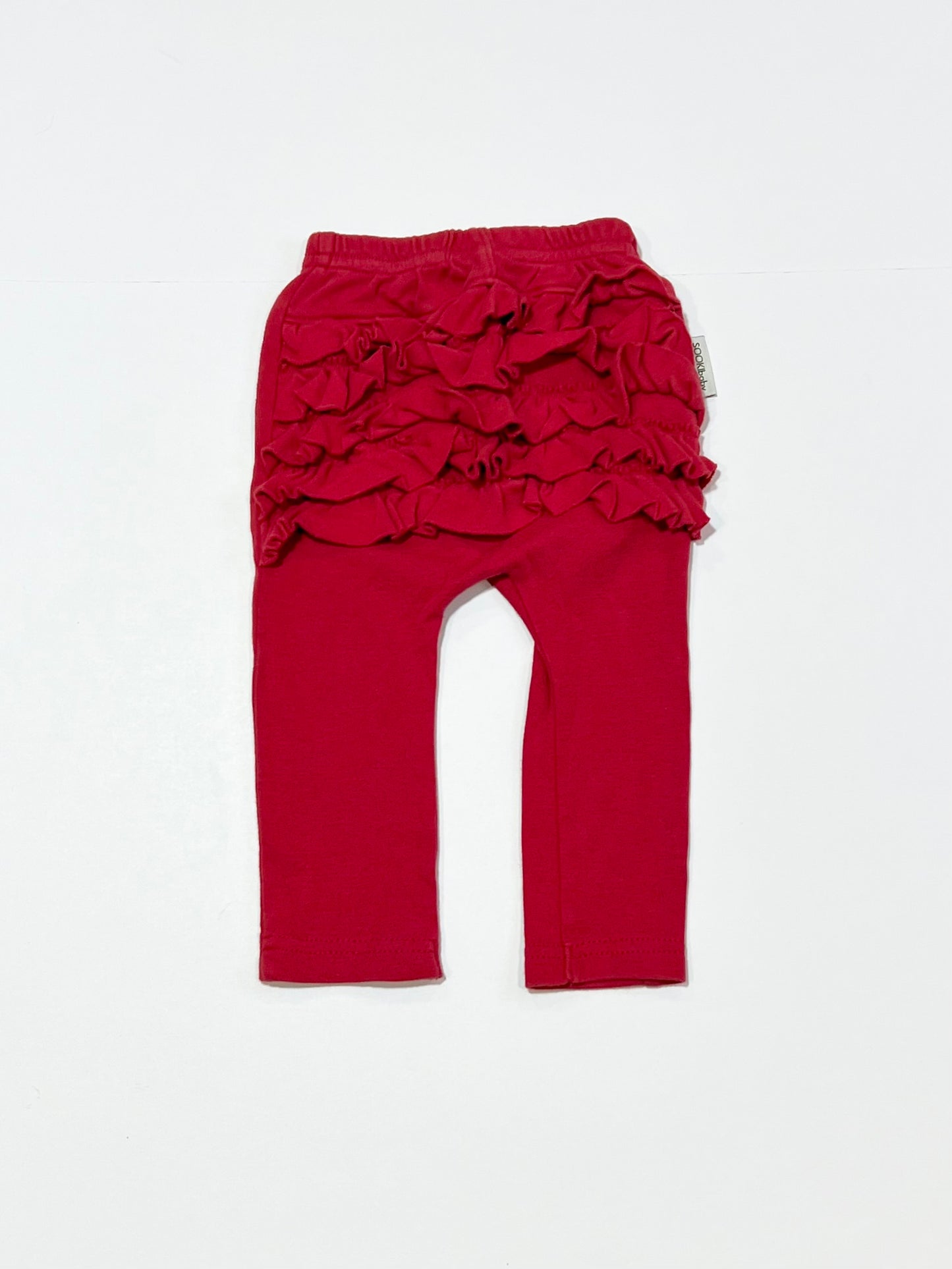 Red ruffle pants - Size 00
