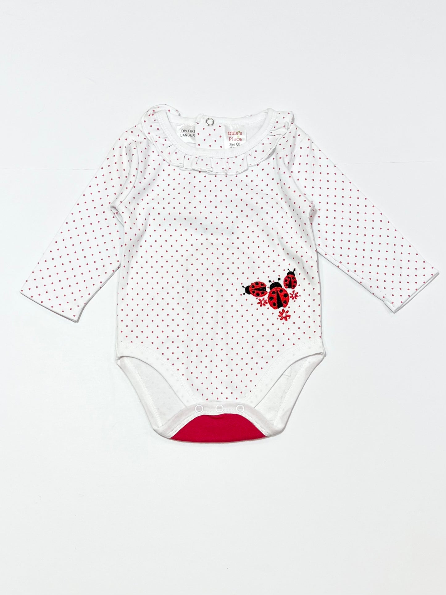 Spotty labybug bodysuit - Size 00