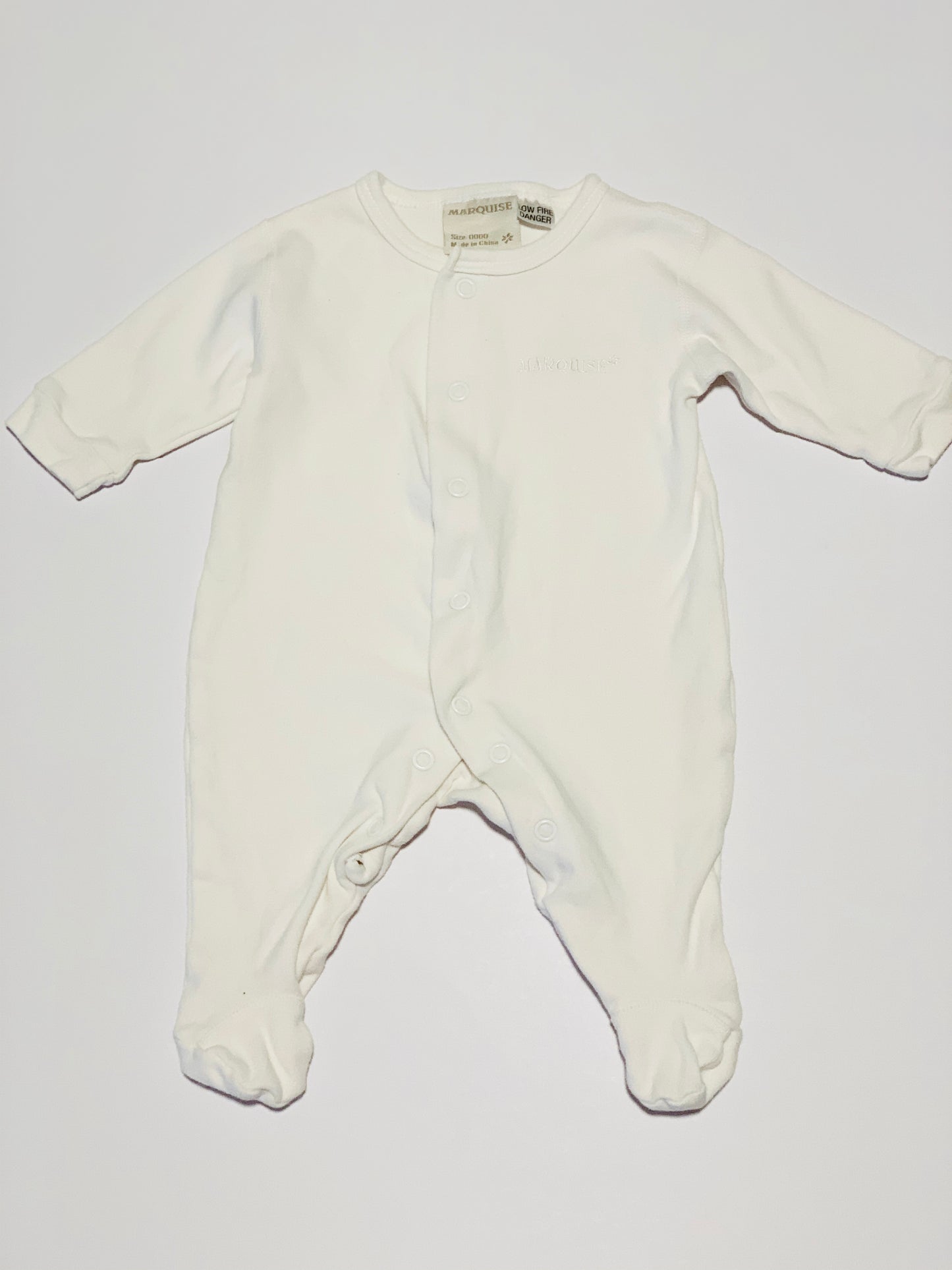 White onesie - Size 0000