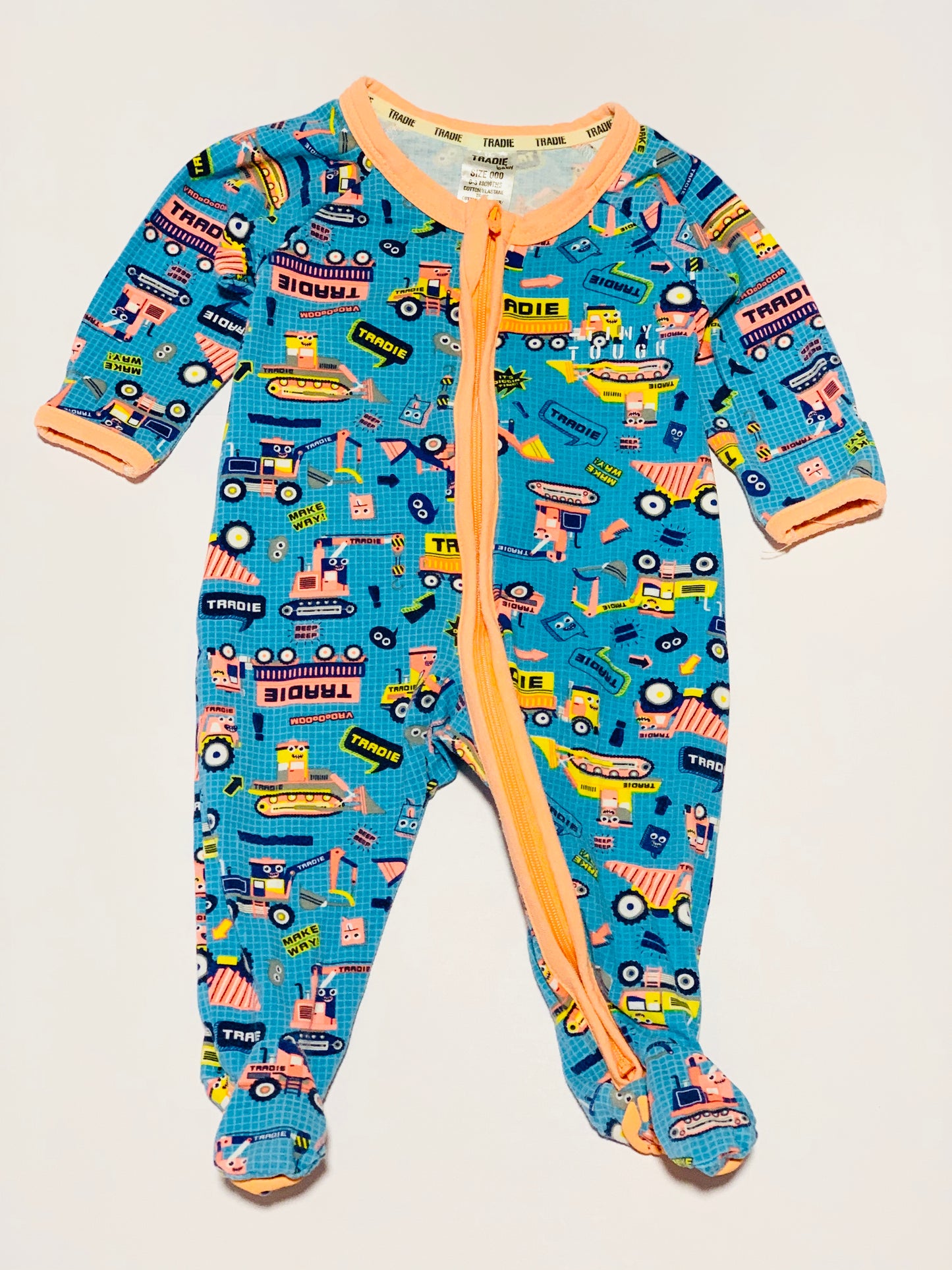 Diggers onesie - Size 000