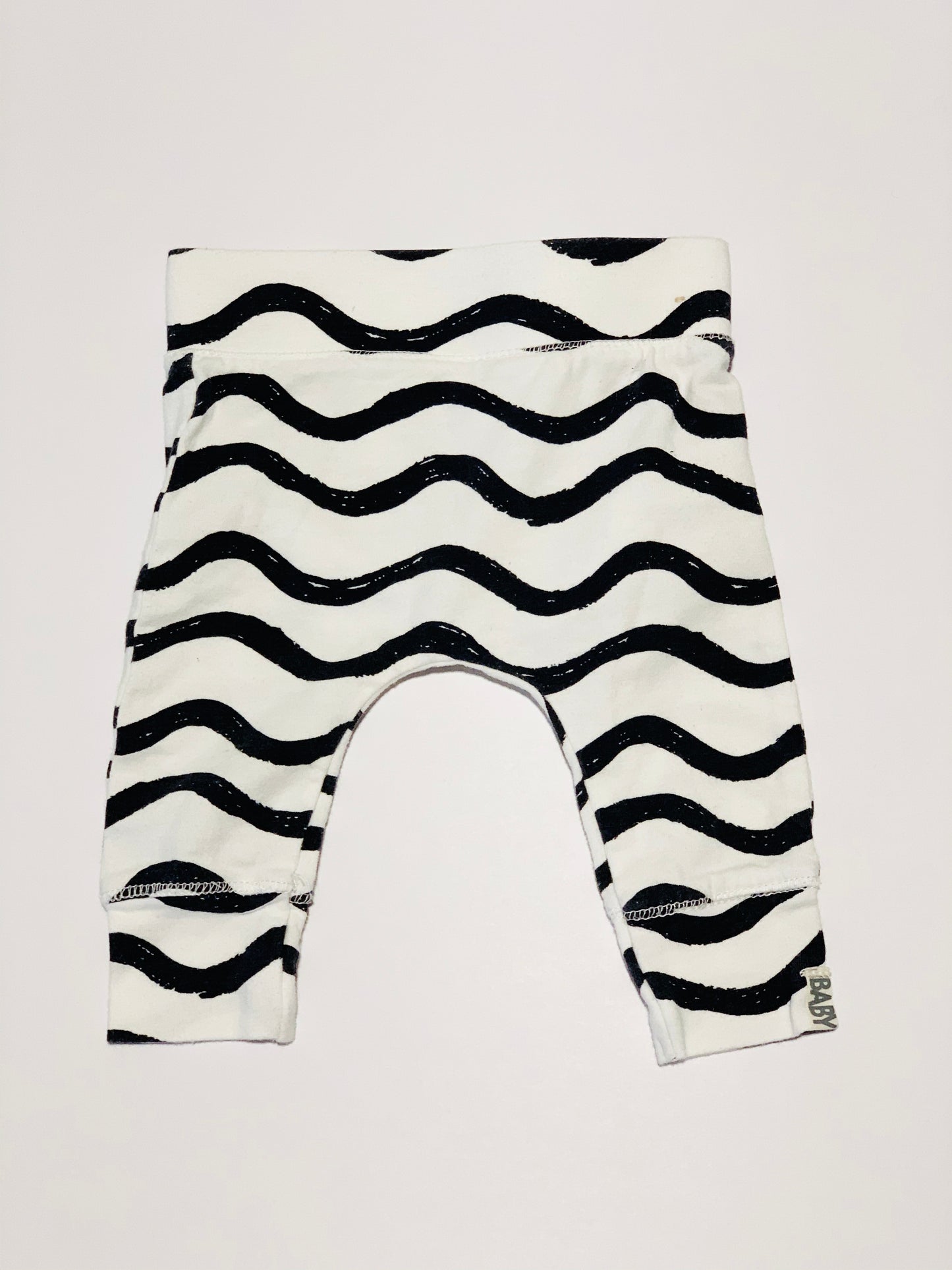 Black wave leggings - Size 000