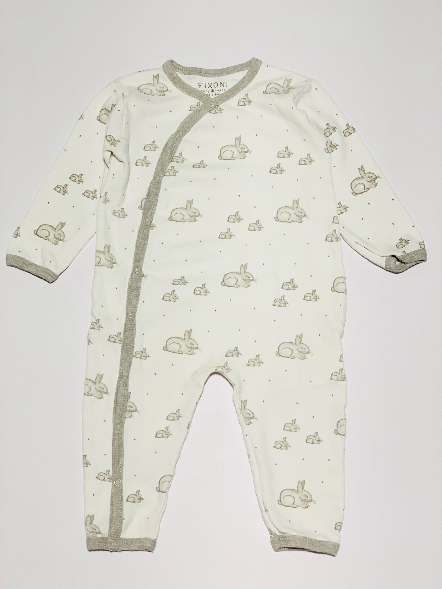 Grey bunny onesie - Size 9 months