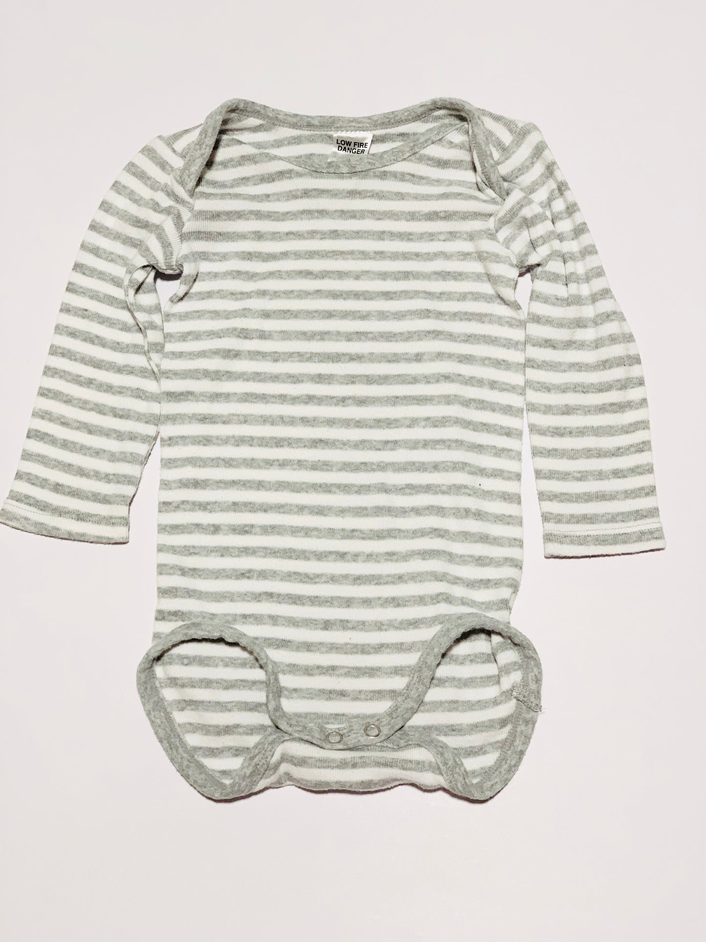 Grey stripe bodysuit - Size 1