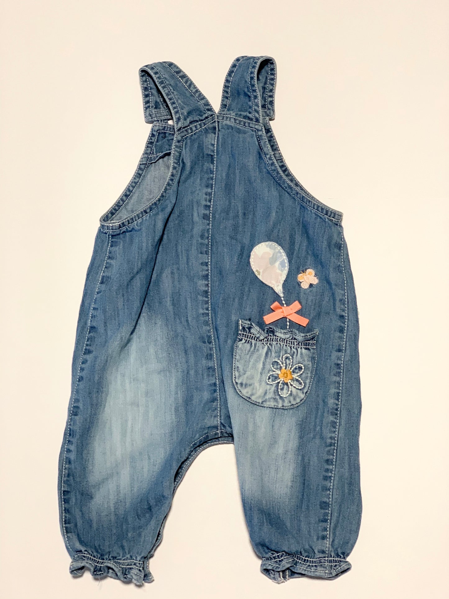 Mouse applique overalls - Size 00