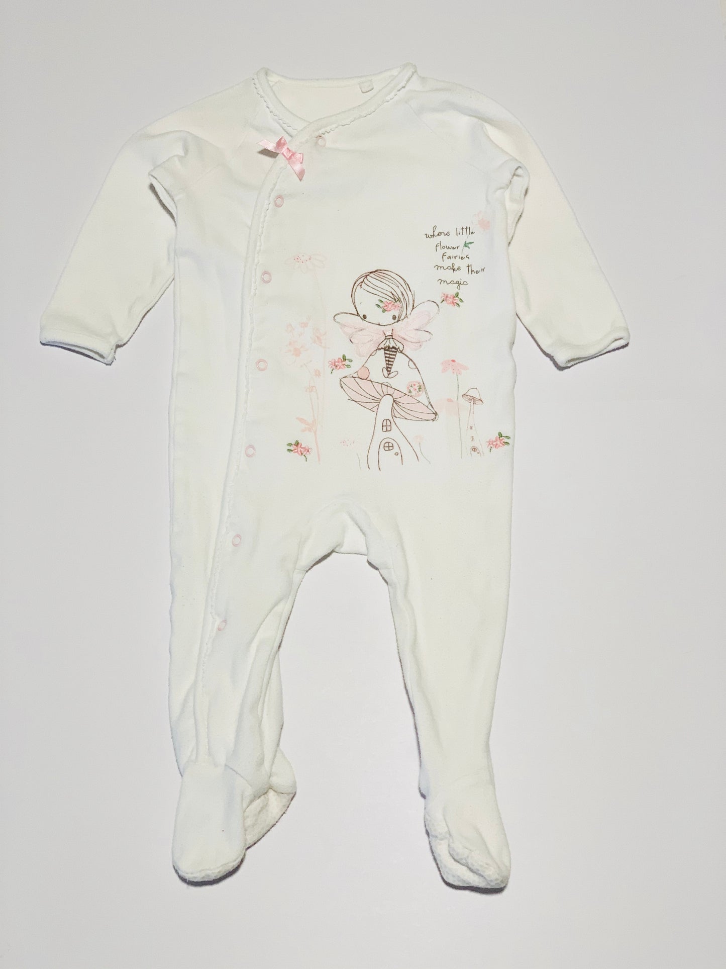 Flower fairy onesie - Size 6-9 months