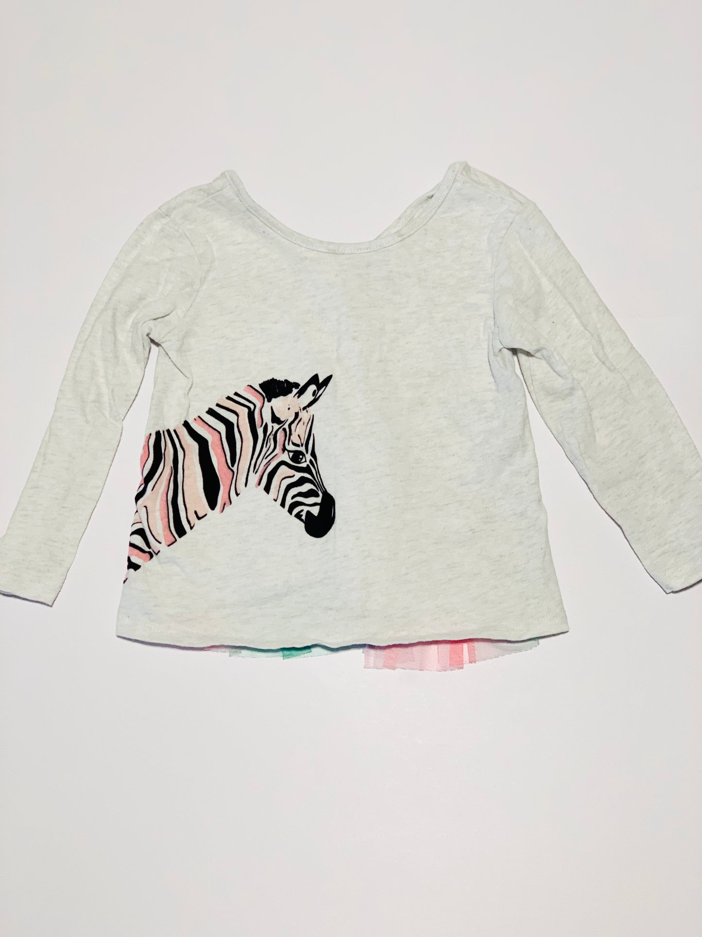 Grey zebra top - Size 2