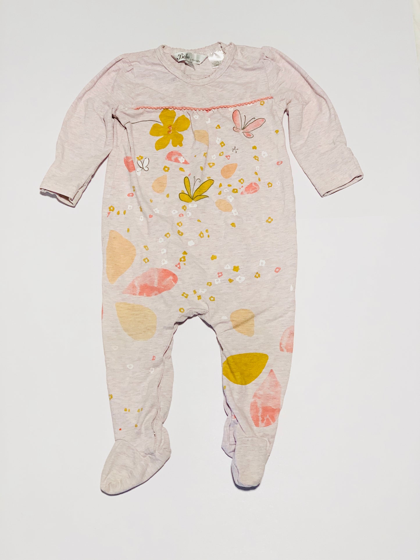 Pink butterfly onesie - Size 0