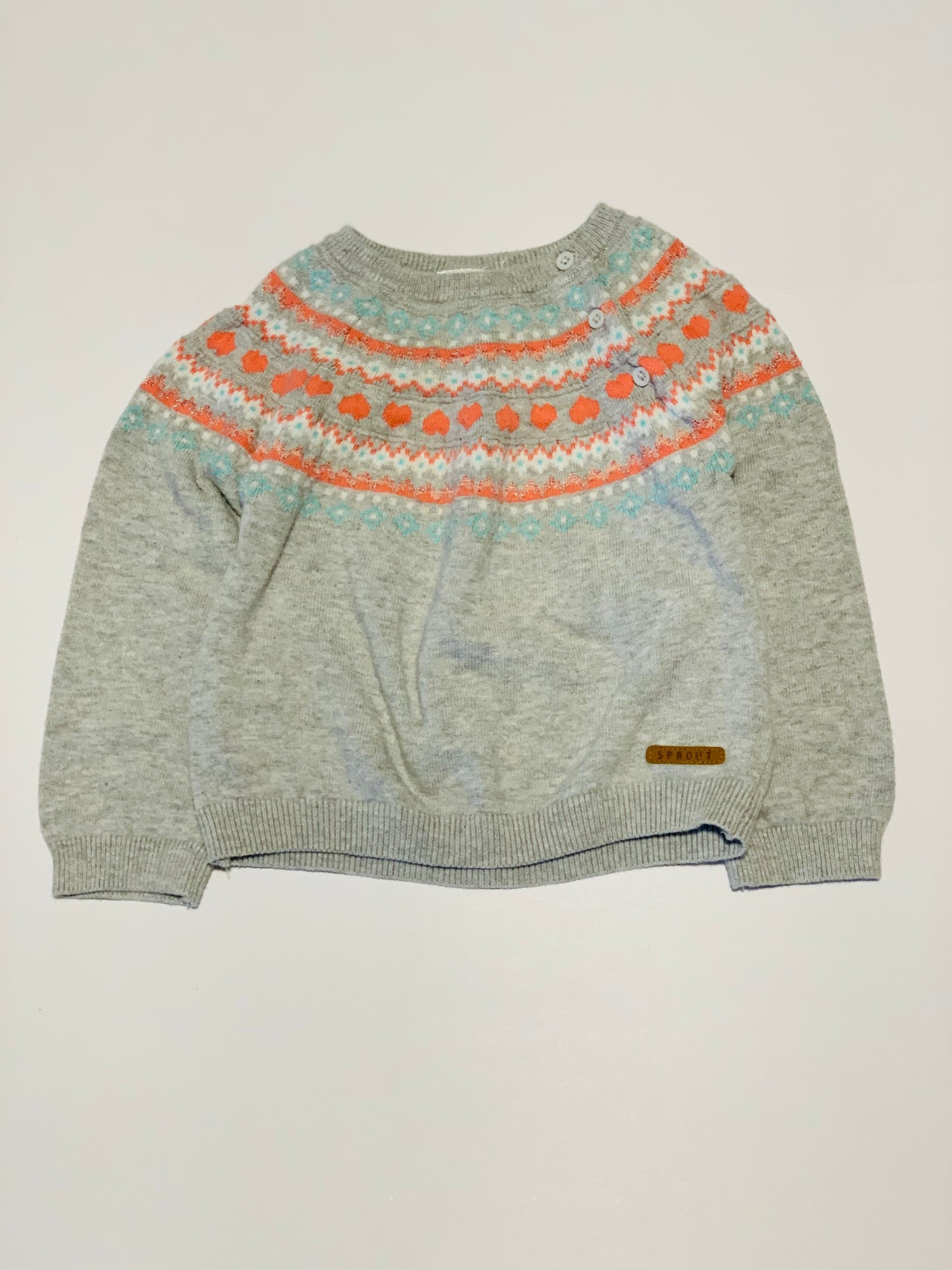 Grey knit jumper - Size 2