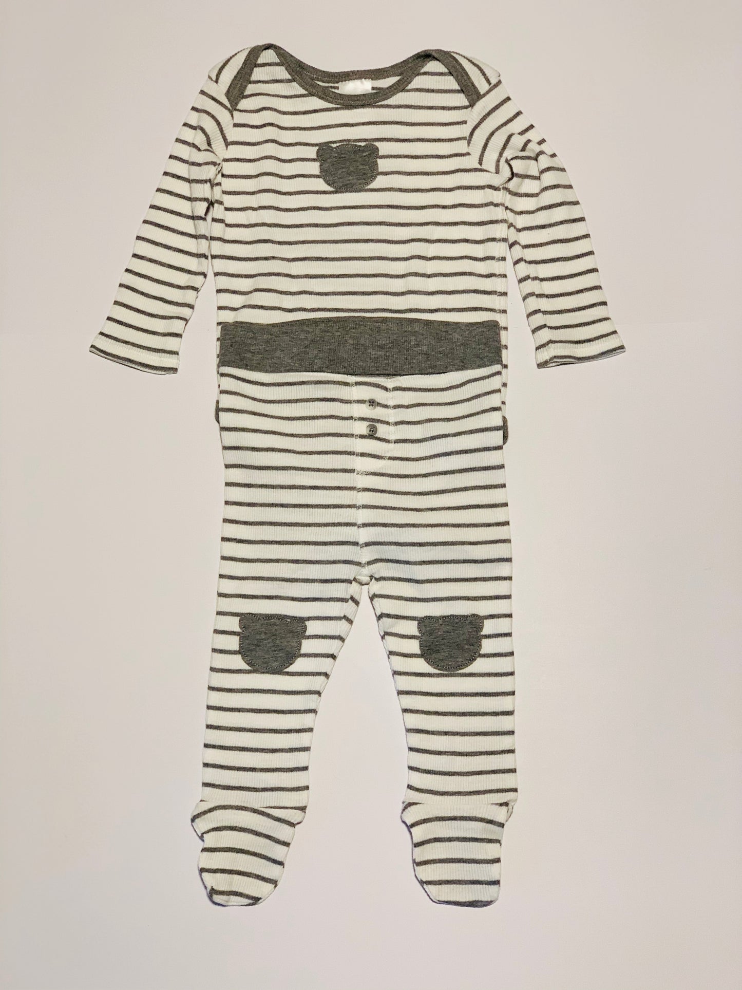Grey stripe bear set - Size 00