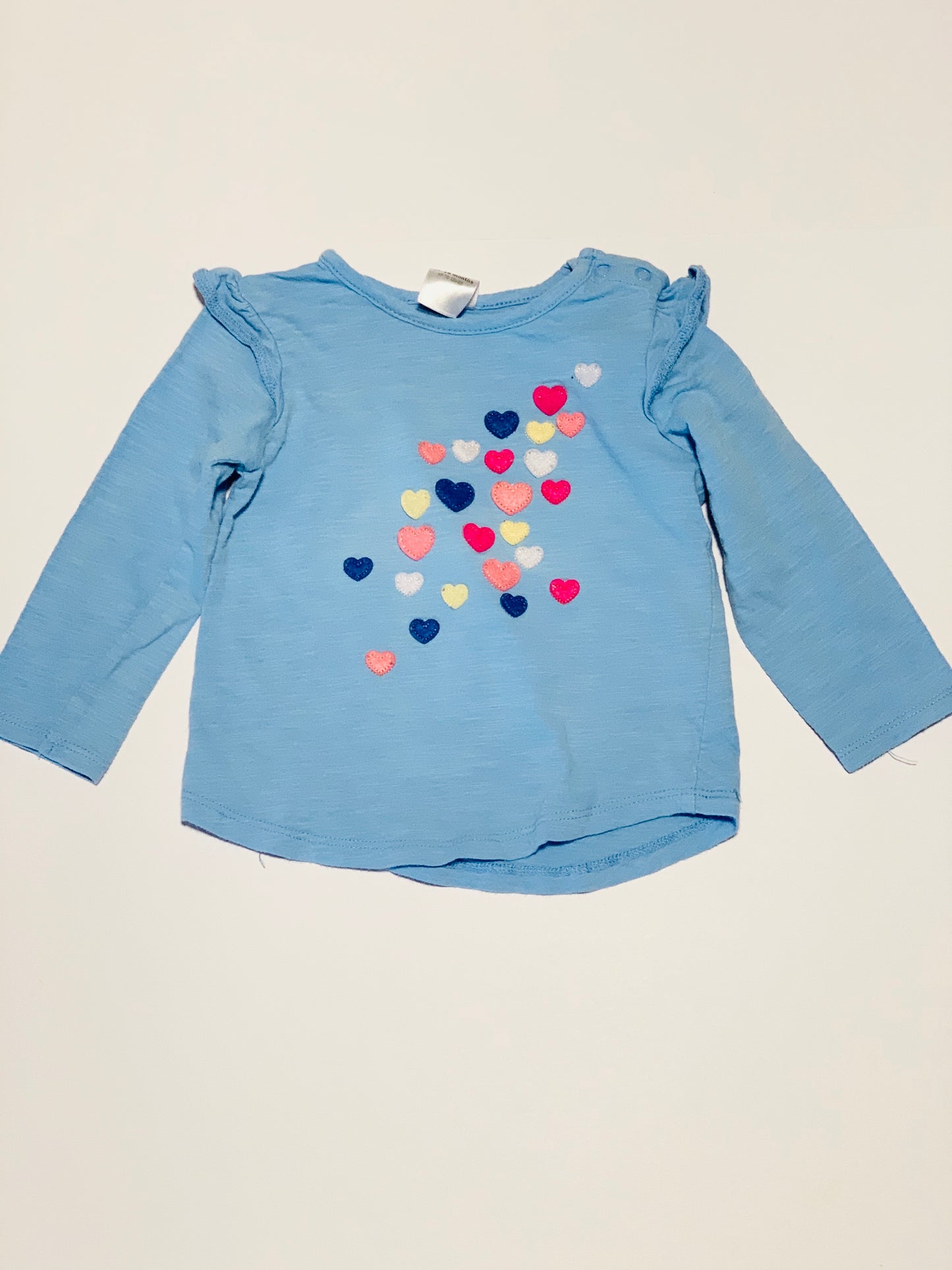 Blue hearts top - Size 1
