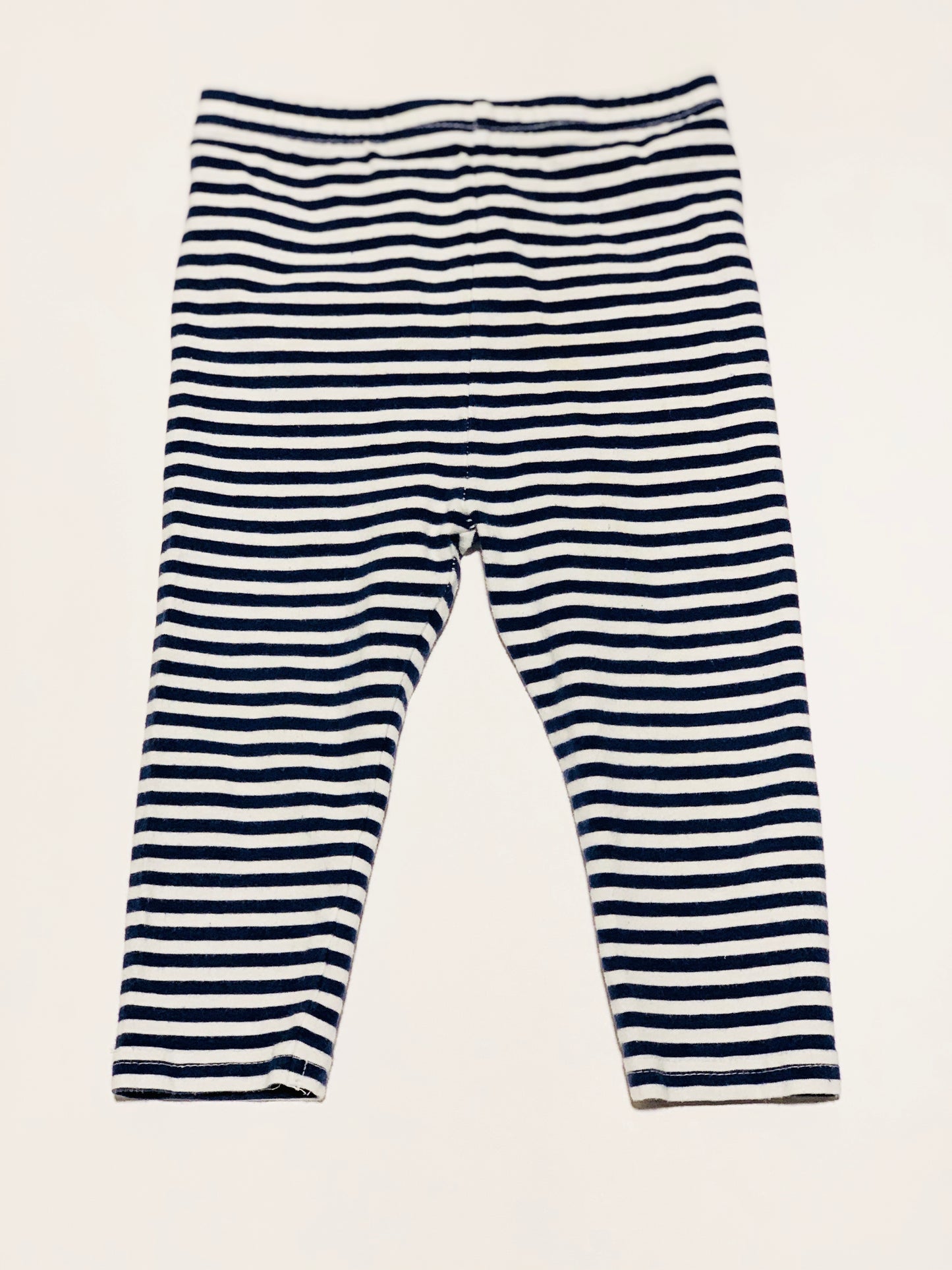 Navy striped leggings - Size 2