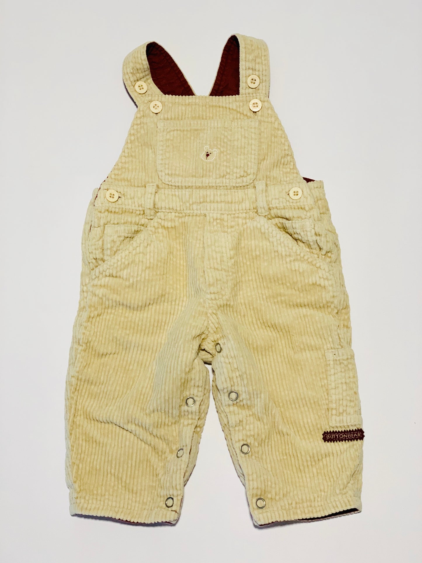 Tan corduroy overalls - Size 00