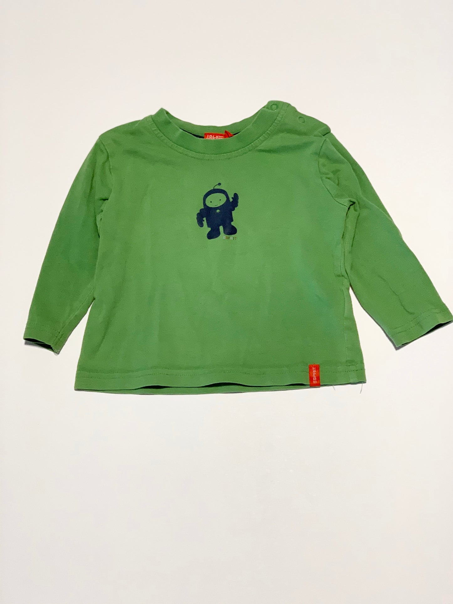 Green martian top - Size 12 months