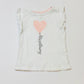 Glitter heart tee - Size 2