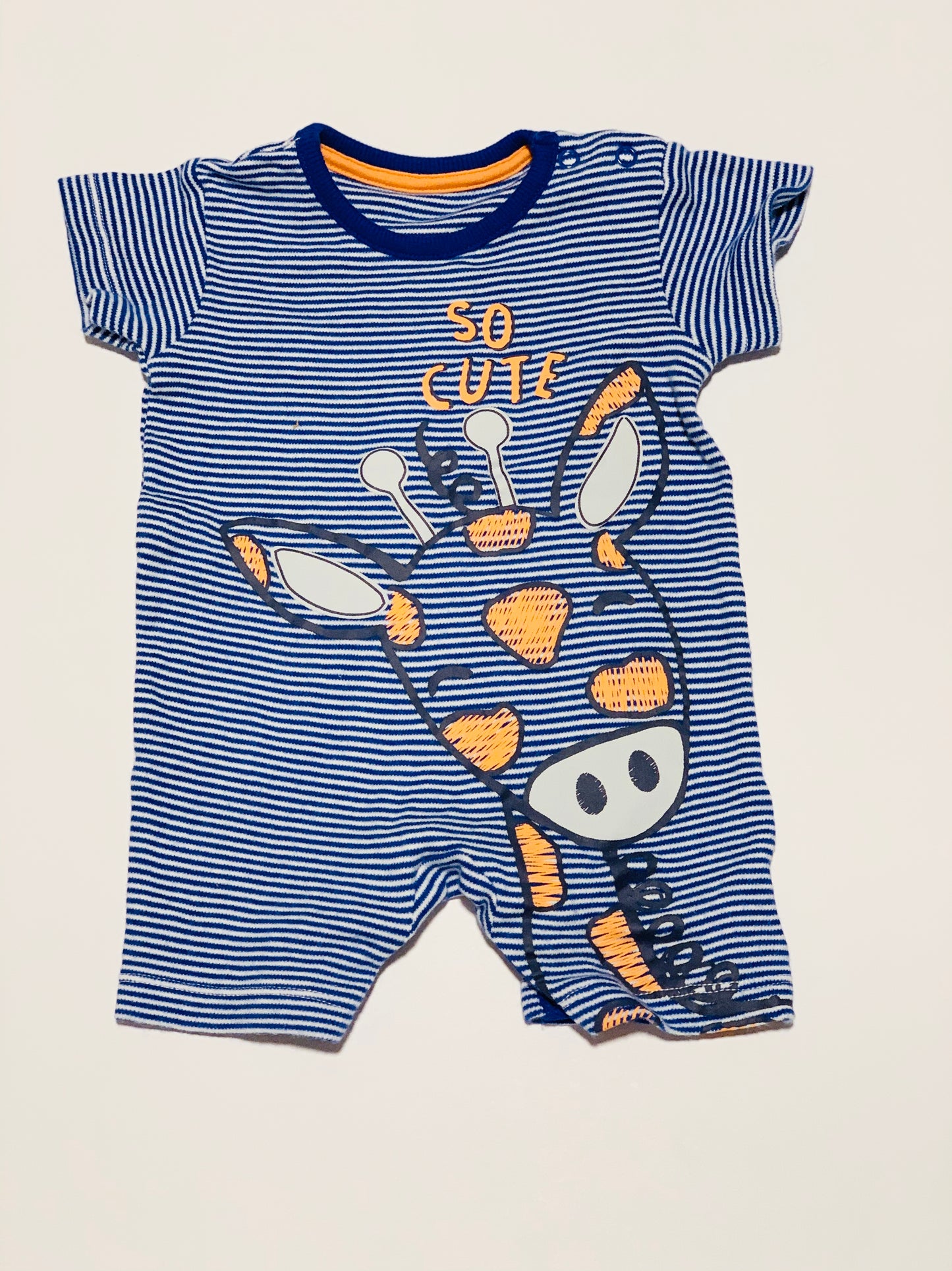 Striped giraffe romper - Size 000