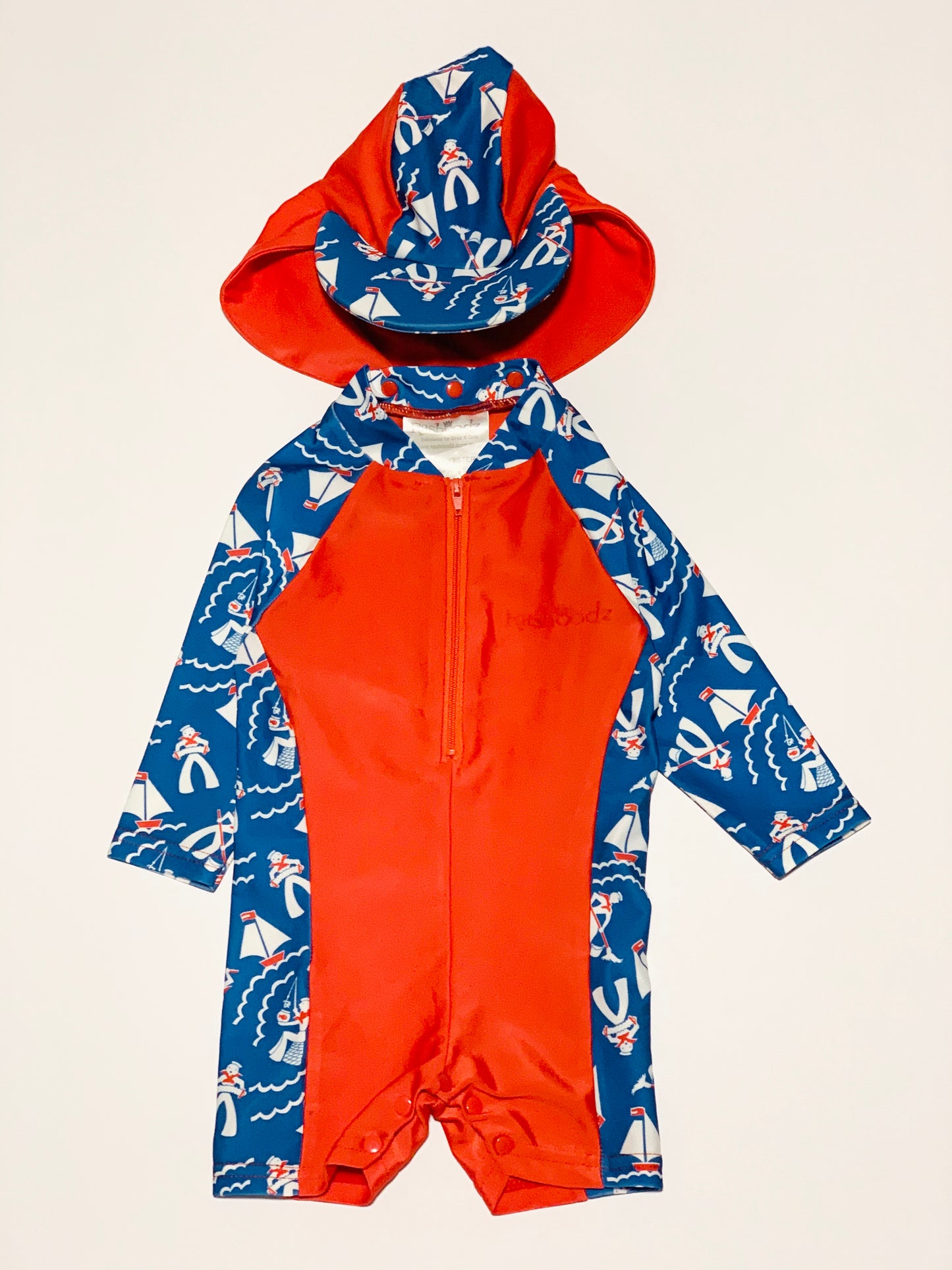 Sailors swimsuit and hat - Size 000