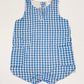 Blue checkered romper - Size 00
