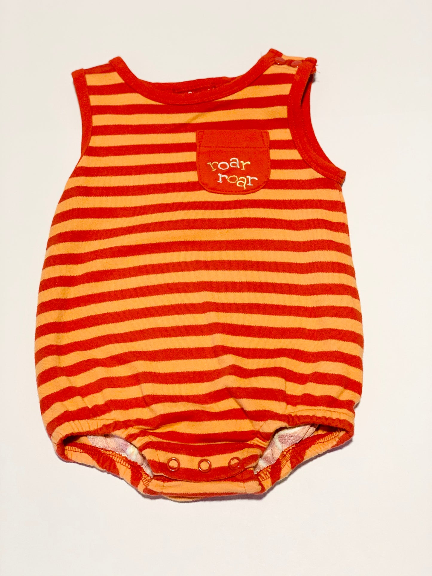 Striped lion romper - Size 00